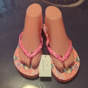 Vera Bradley Go Fish Coral Sandals